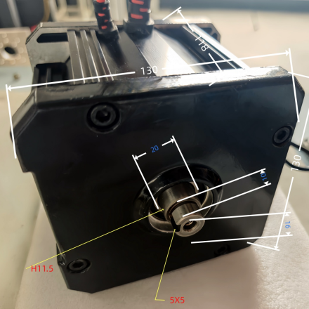 48V/60V PMSM motor with magnetic encode shaft D 16mm